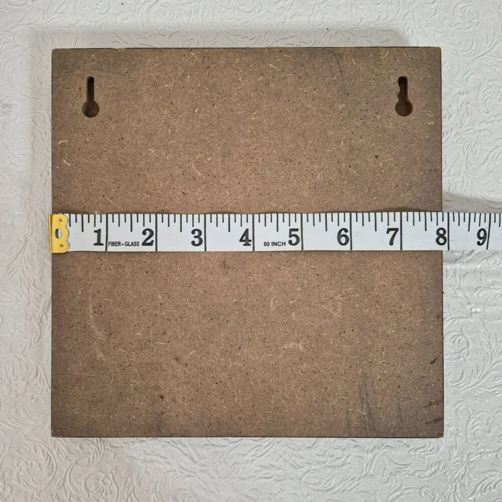 Chinese Asian Wood Metal Laser Cut Wall Art Hope Peace Harmony Brown Black
